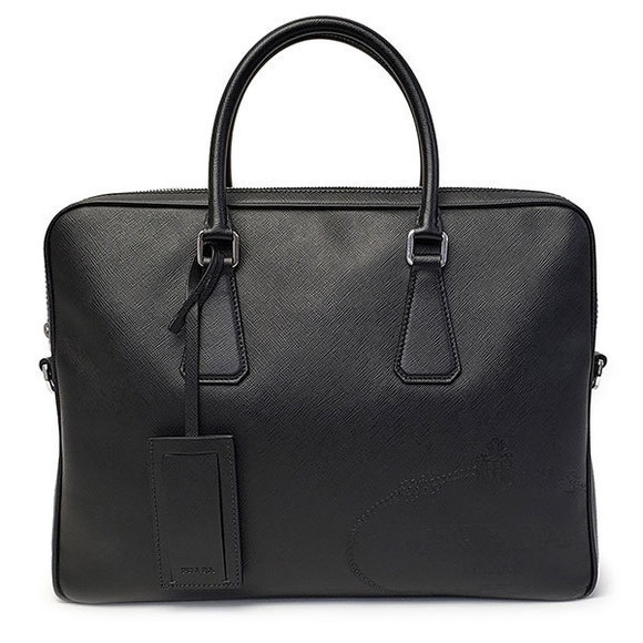 Prada Briefcase Saffiano Travel Nero - Picture 1 of 4